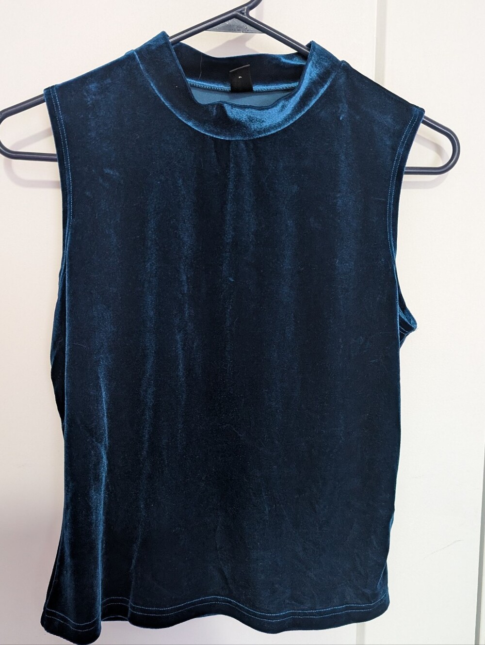 Sleeveless Velvet Top